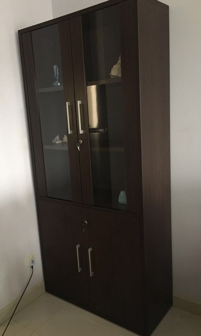 Display Cabinet With Lock Furniture Shelves Drawers On Carousell