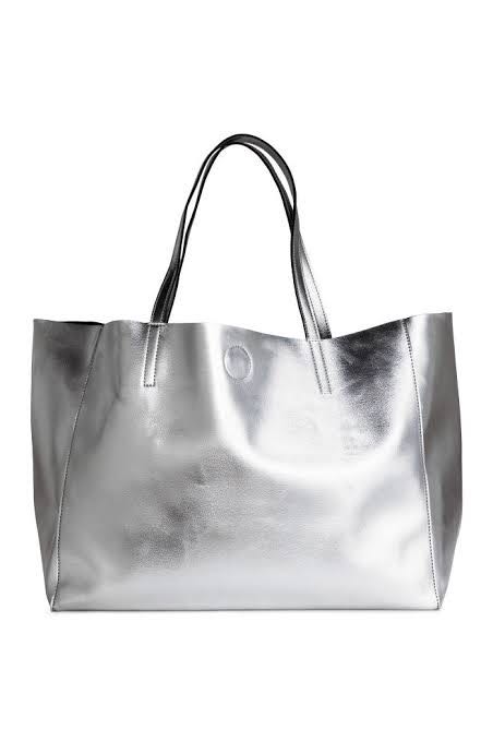 Silver tote handbags Clearance