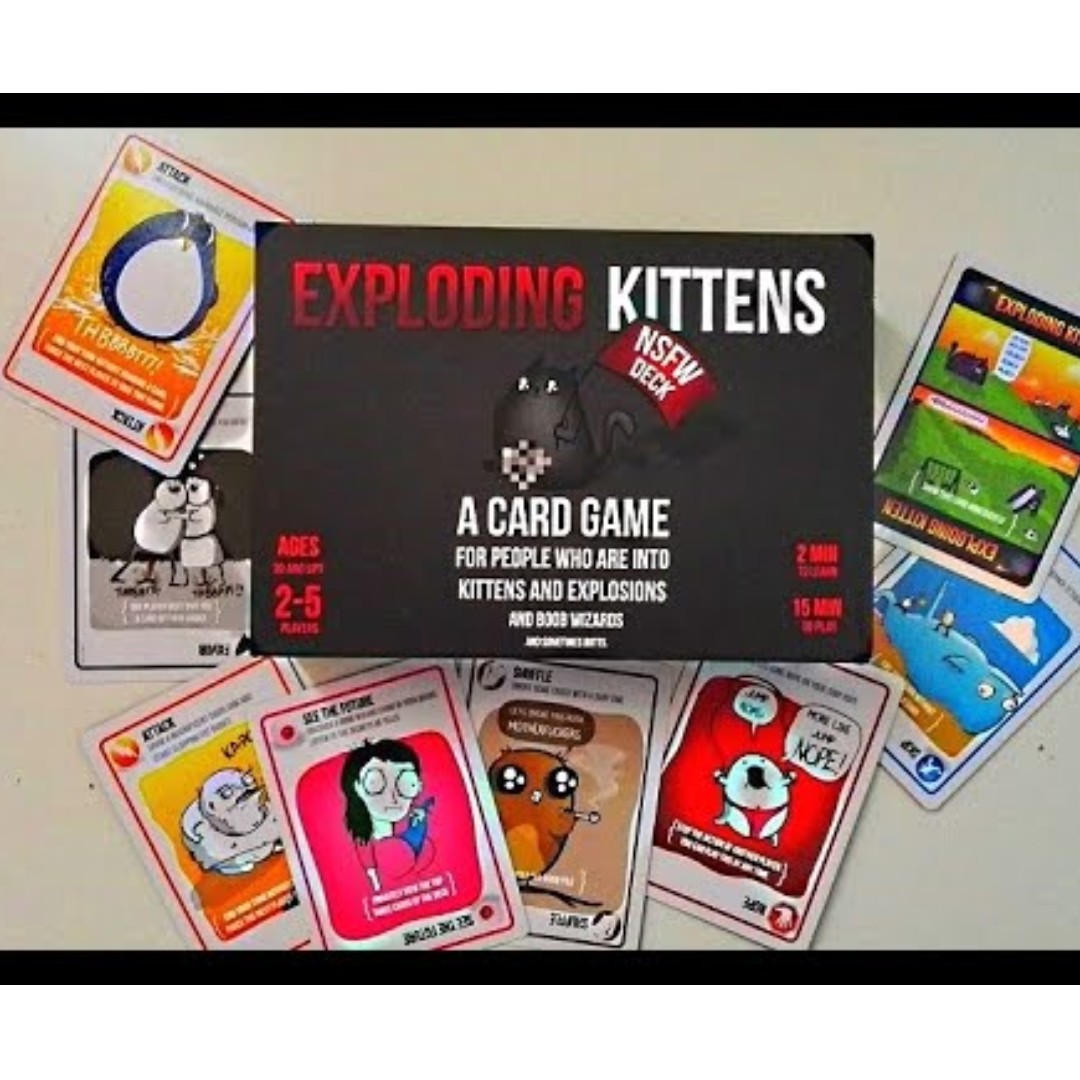 Exploding Kittens Nsfw Card Game Toys Games Board Games