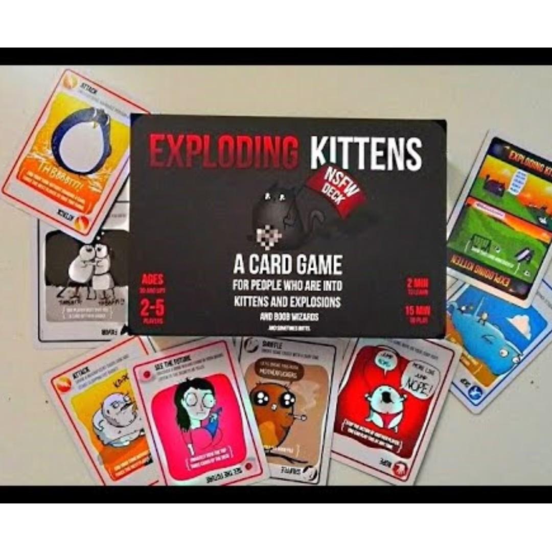 Exploding Kittens Nsfw Card Game Toys Games Board Games Cards On Carousell