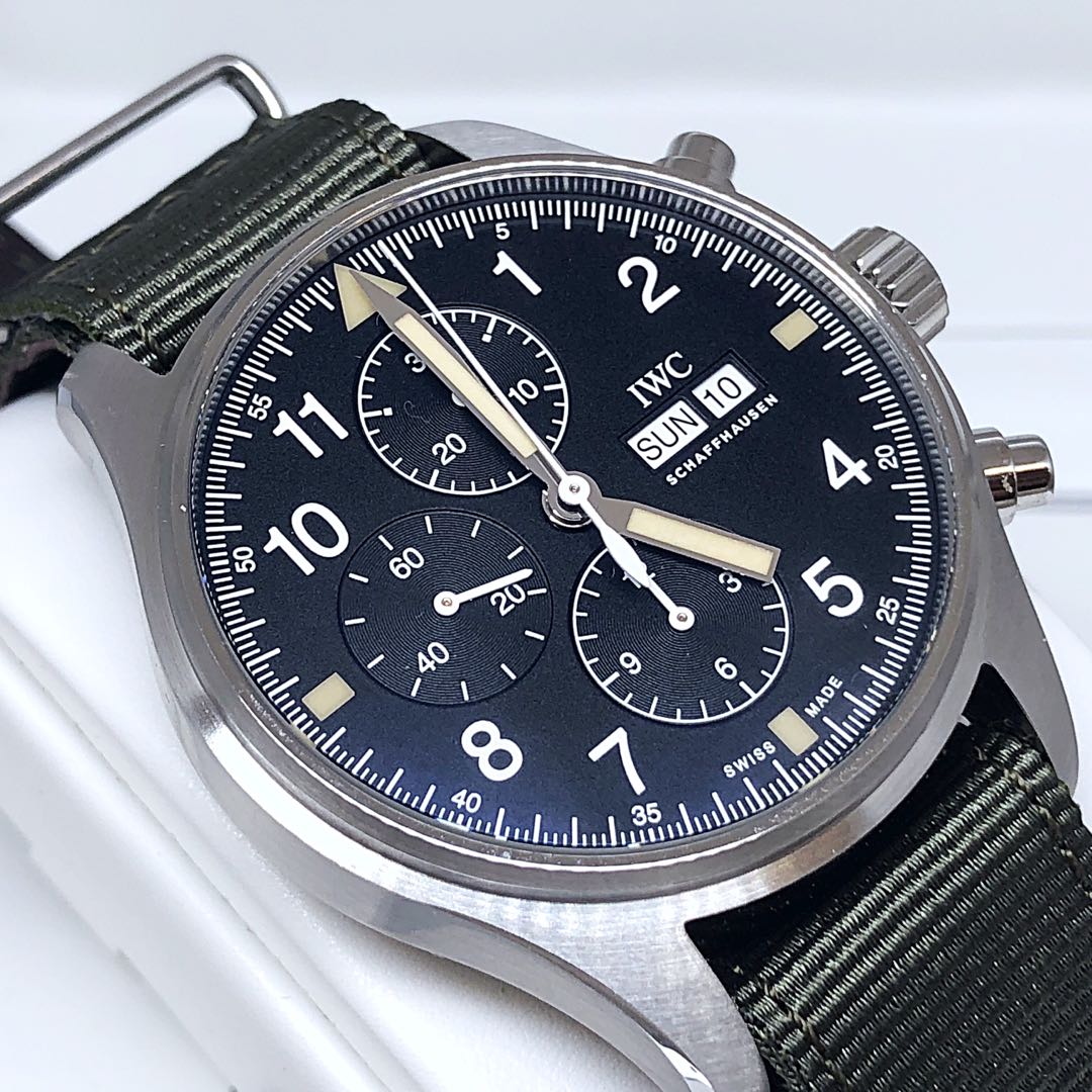 FS.BNIB IWC PILOT S AUTOMATIC FLIEGERCHRONOGRAPH 43MM WATCH