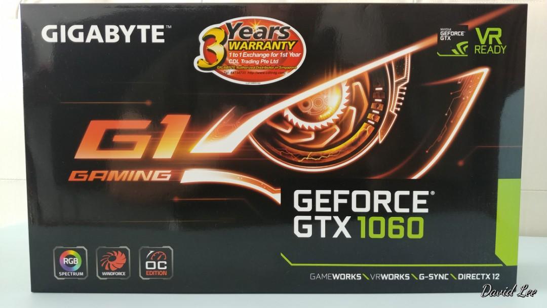 Gigabyte gtx 1060 6gb sale g1