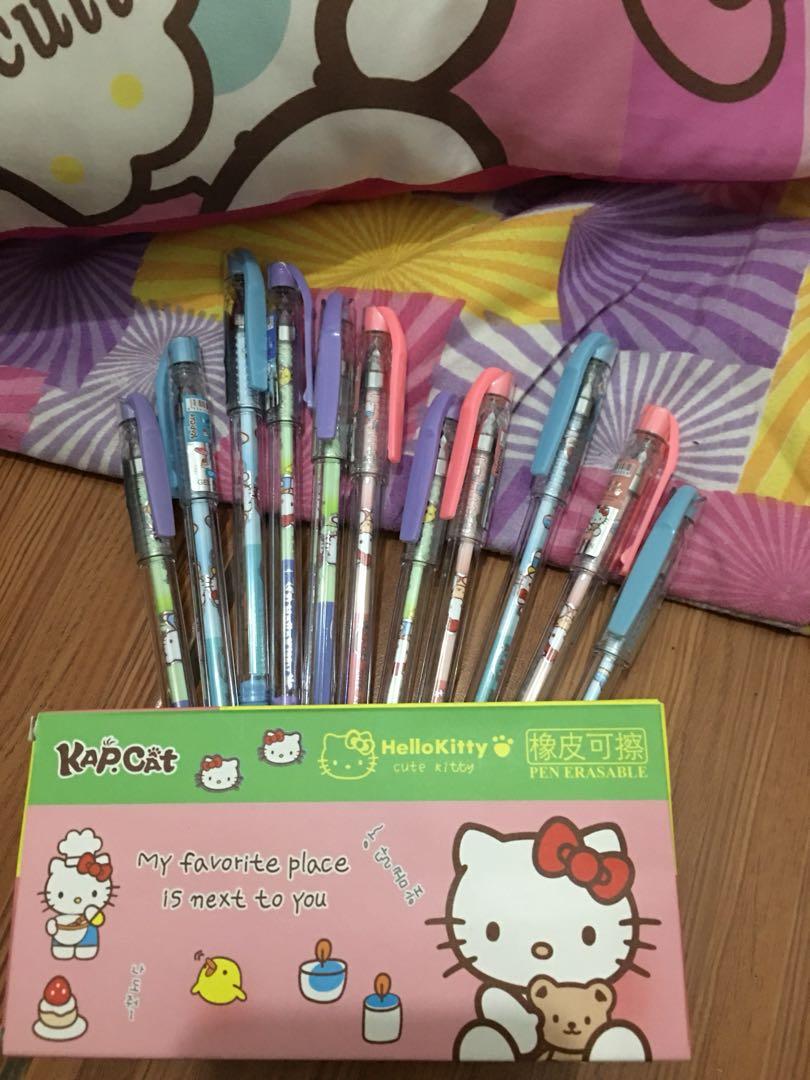 Hello Kitty pen erasable, Hobbies & Toys, Stationary & Craft, Craft