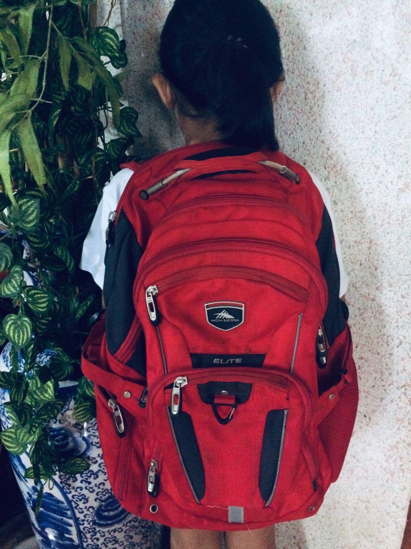 High sierra elite backpack red store
