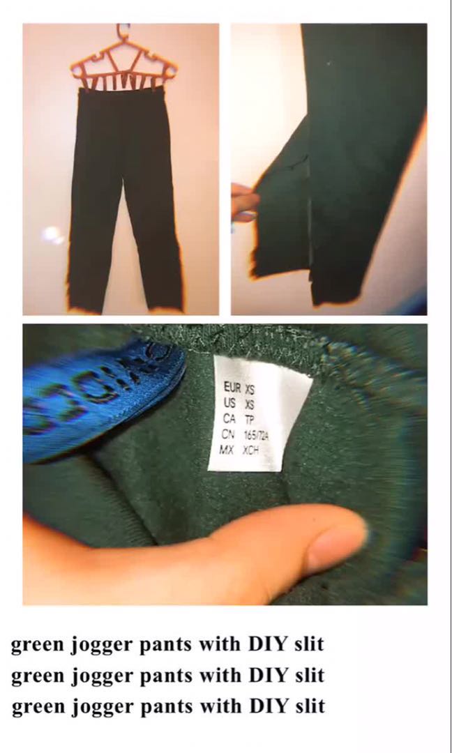Divided jogger pants on sale