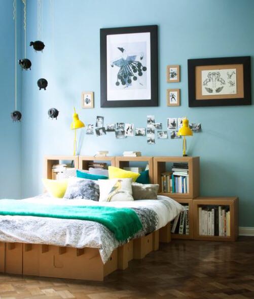 Karton King to Single cardboard bed base, Furniture & Home Living