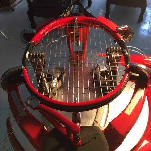 Tennis racquet stringing service Clearance