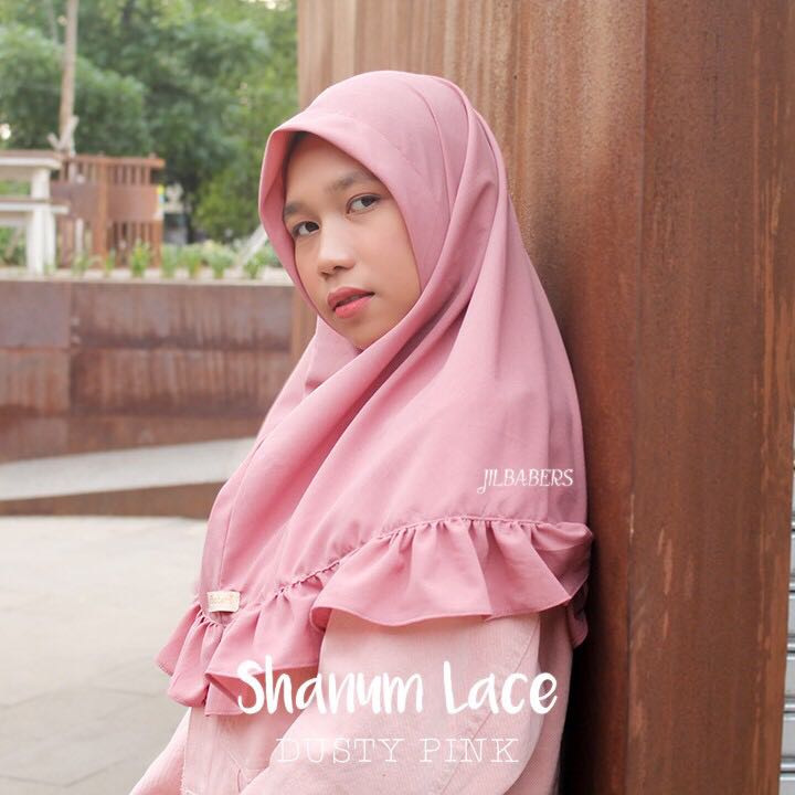 Kerudung Instan Diamond Free Box Jilbab Hijab Polos Dusty Pink
