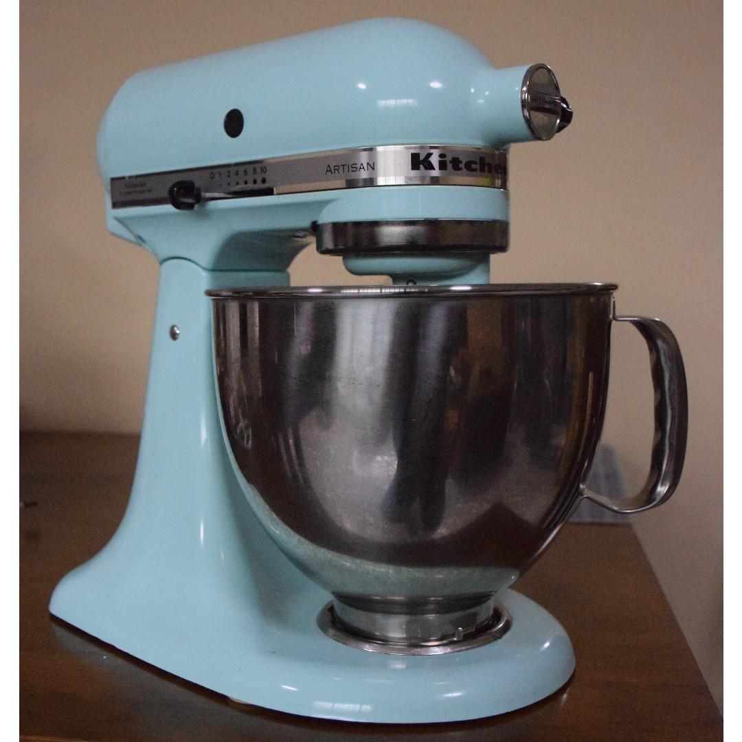 Kitchenaid Artisan Series 4 8l Tilt Head Stand Mixer Ice Blue Ksm150 Home Appliances Kitchenware On Carousell