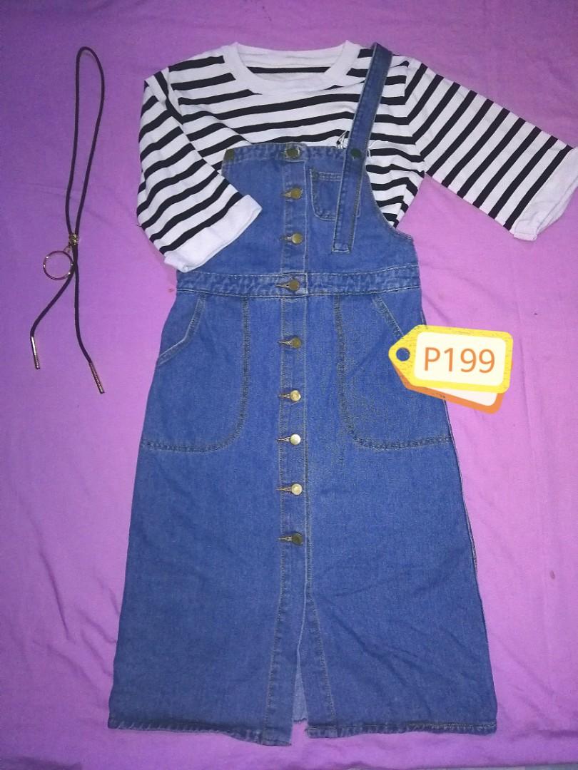 women's long denim dresses