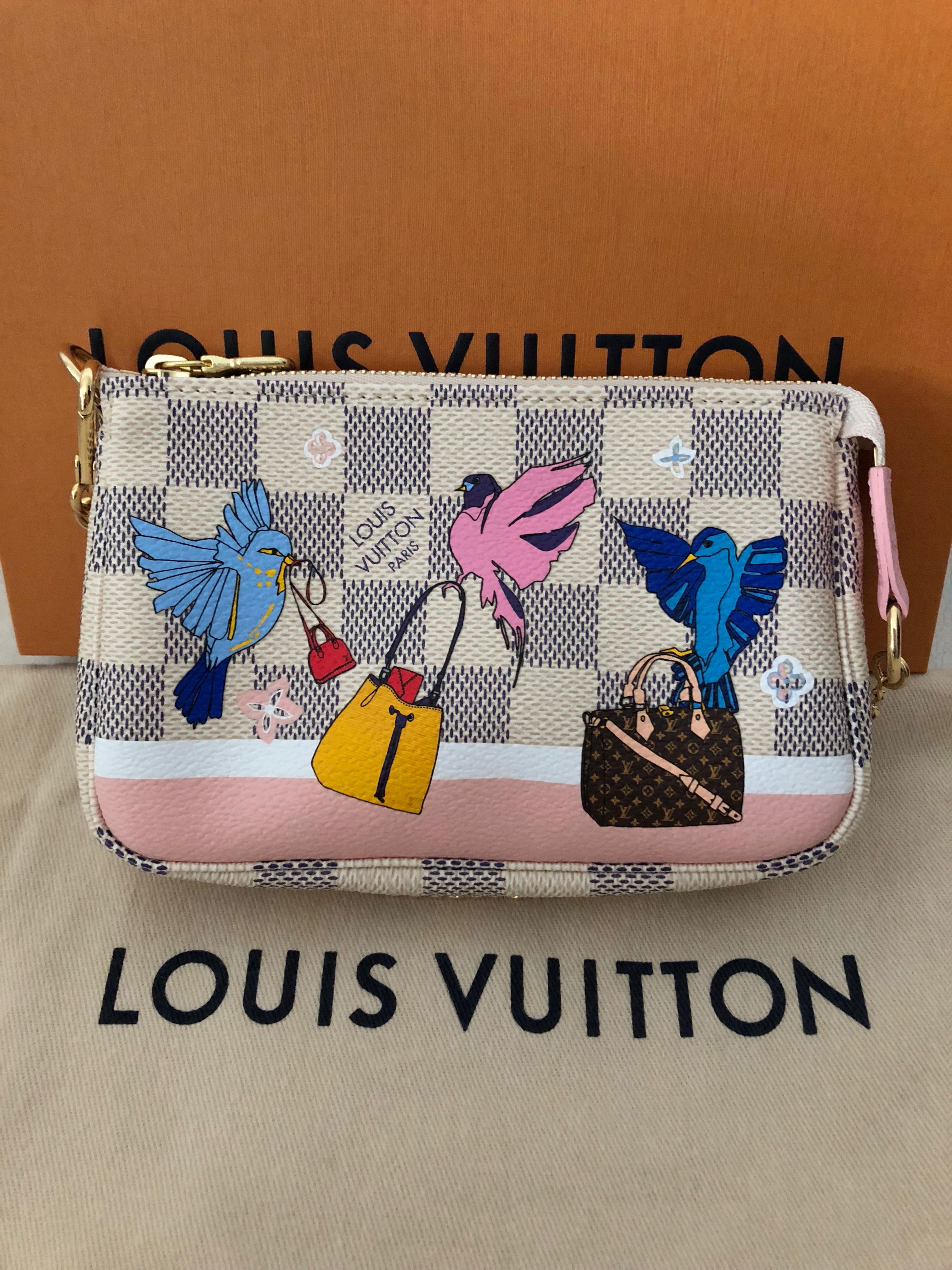 Louis Vuitton Mini Pochette Damier Azur Canvas GHW