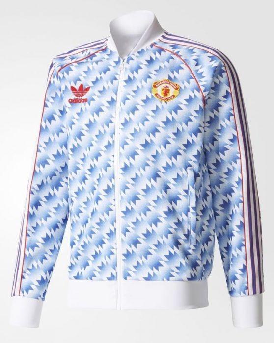 Manchester United FC Adidas Originals 90s Away Track Jacket, Men's Fashion,  Clothes, Outerwear on Carousell