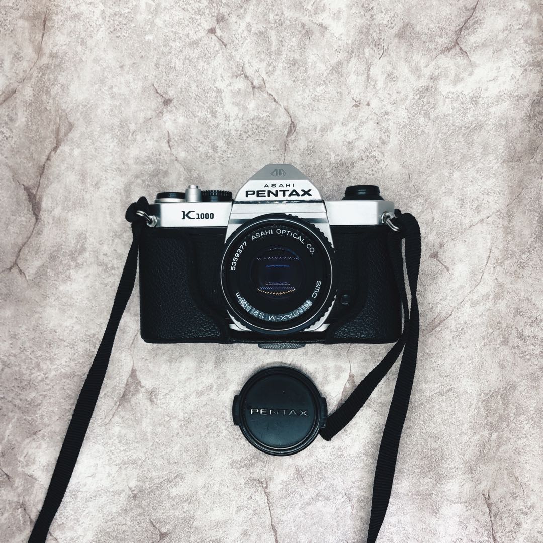Mint Pentax K1000 W Smc Pentax M 50mm F2 Vintage 35mm Film Camera Photography Cameras Others On Carousell