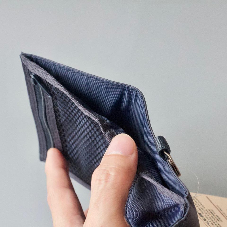 MUJI Dark Navy Trifold Travel Wallet, Men's Fashion, Watches