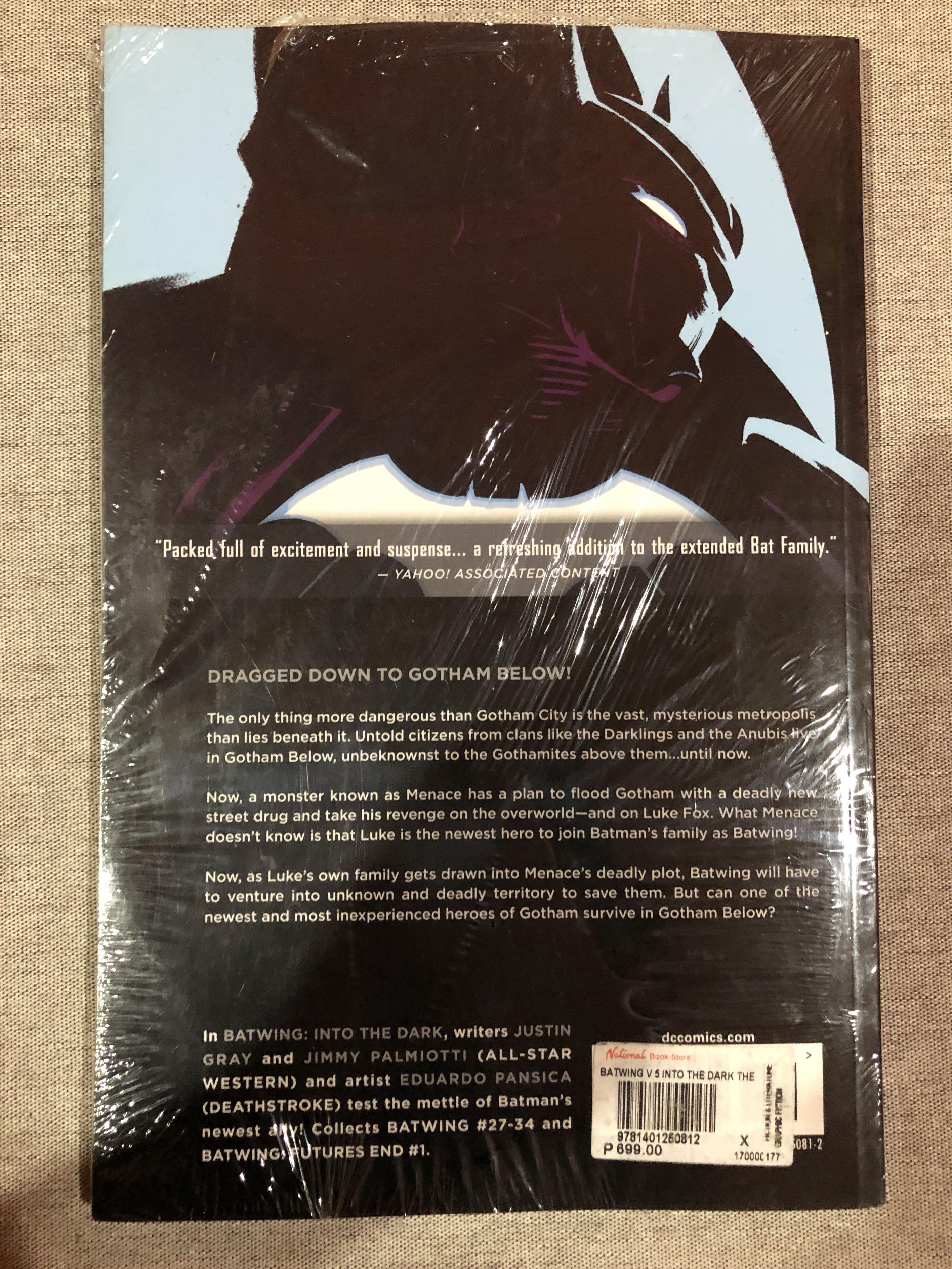 New 52 Batwing - Volume 5 (Category: Figurines & Statues) located in Paranaque City. Submitted by clothesonlinemnl (Listing ID 207542224, Image 2). Description: Brand new. Has a opening at the top of the plastic (see photos) but never removed it from it’s original plastic. Retails for P699 at National Bookstore. RFS: Impulse buy. Huge Batman fan :).
