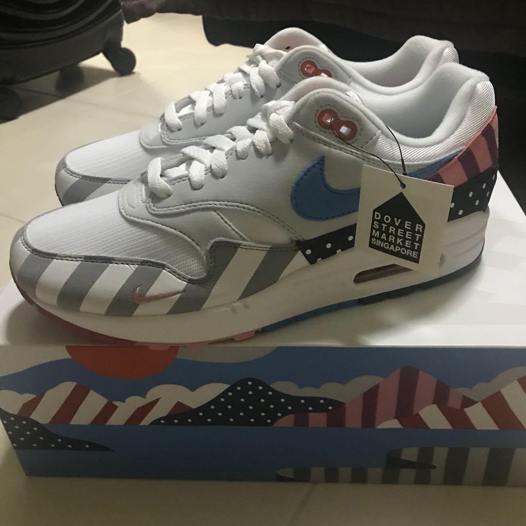 Nike x Parra Airmax 1 QS us 8 BNDS., Men's Fashion, Footwear Nike x Parra Airmax 1 QS us 8 BNDS., Men's Fashion, Footwear