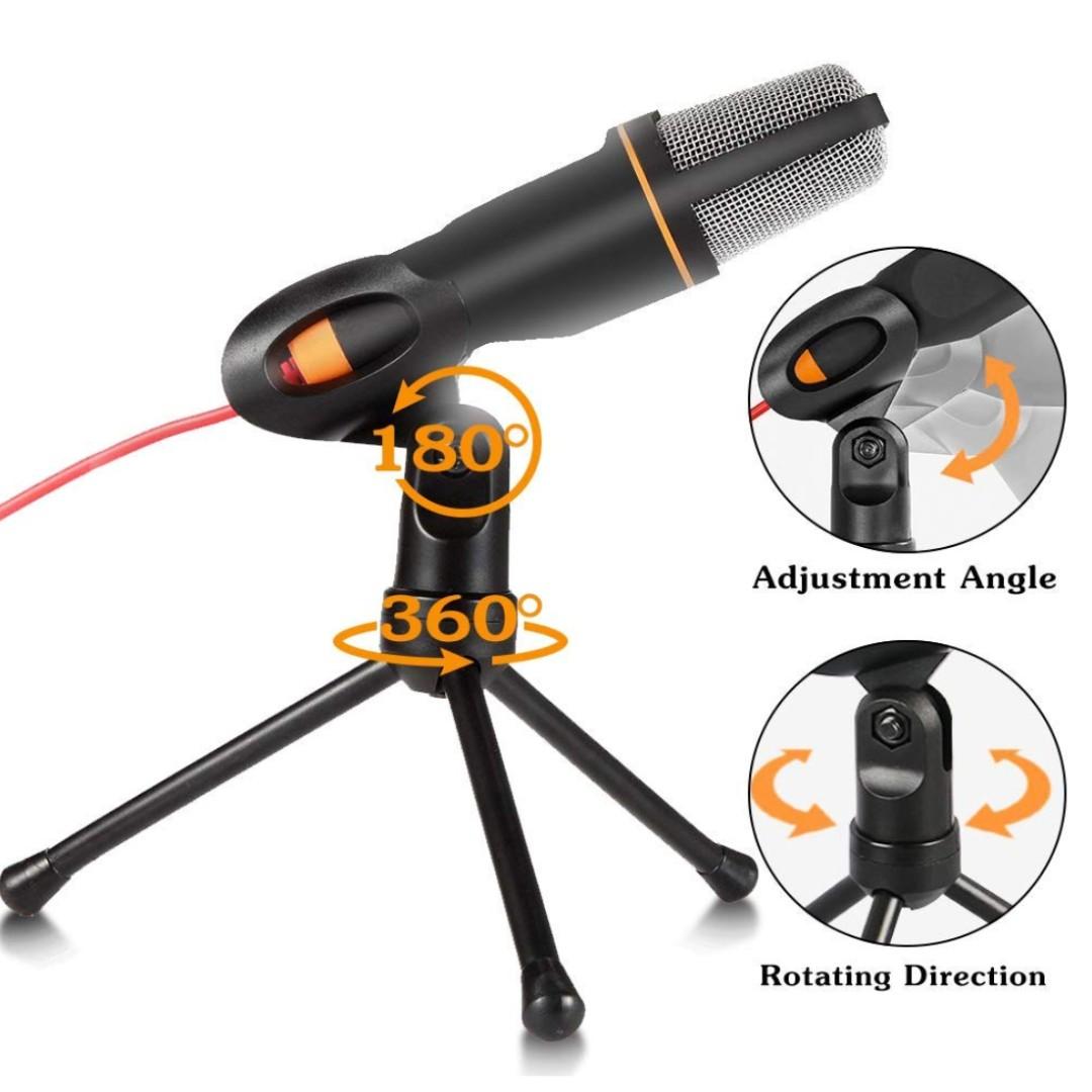 P13 DISDIM PC Microphone, 3.5mm Jack Condenser Recording Microphone