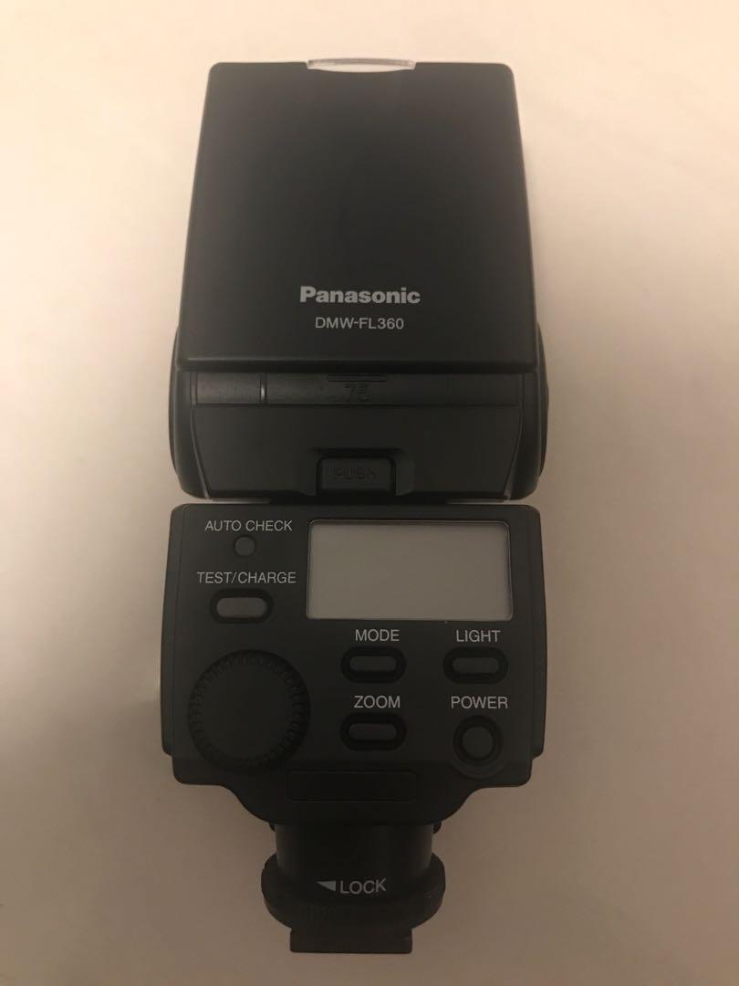 Panasonic DMW-FL360 閃光燈External Flash, 攝影器材, 攝影配件