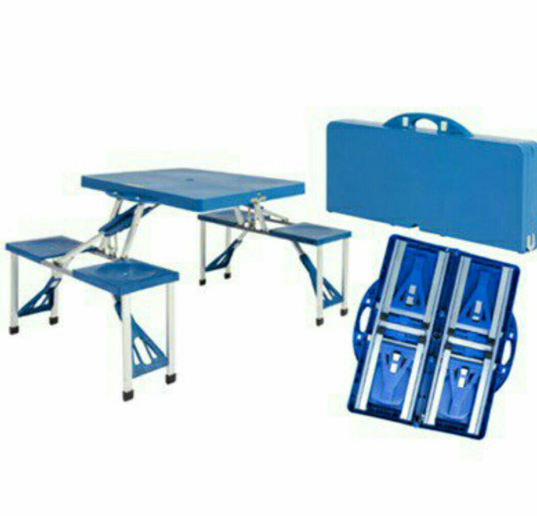 Portable Picnic Table And Sleeping Bag