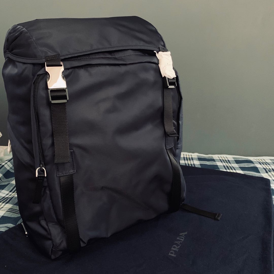 prada technical backpack