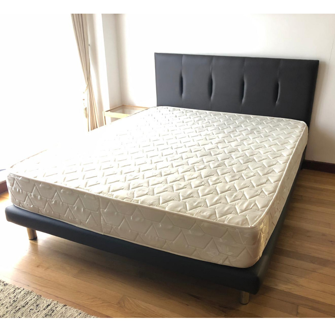 Queen Size Divan Bed with Headboard., Furniture & Home Living, Furniture, Bed Frames