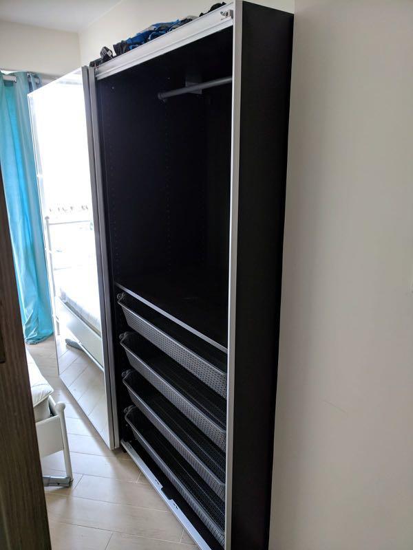 Reduced Ikea Pax Double Wardrobe Combination Home Furniture