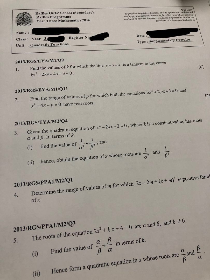 ... RGS Math \u0026 Stationery, Textbooks Worksheets, Sec 3 Books ... Books Math \u0026 Worksheets, RGS Sec Stationery, Textbooks 3