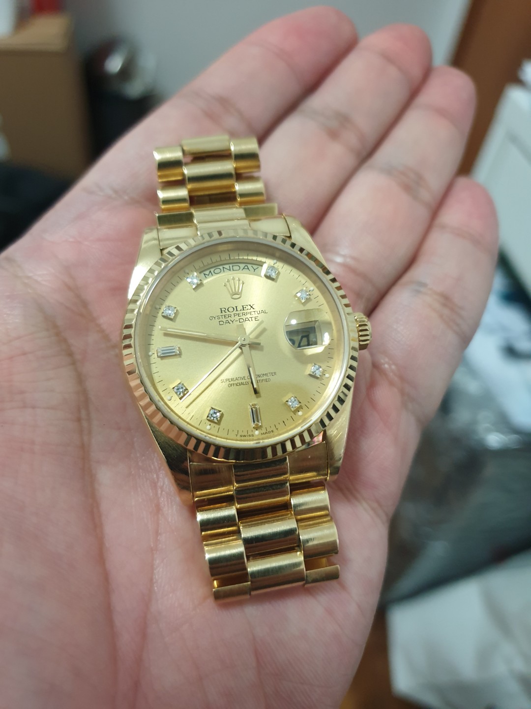 Rolex Day-Date President Diamond Dial 