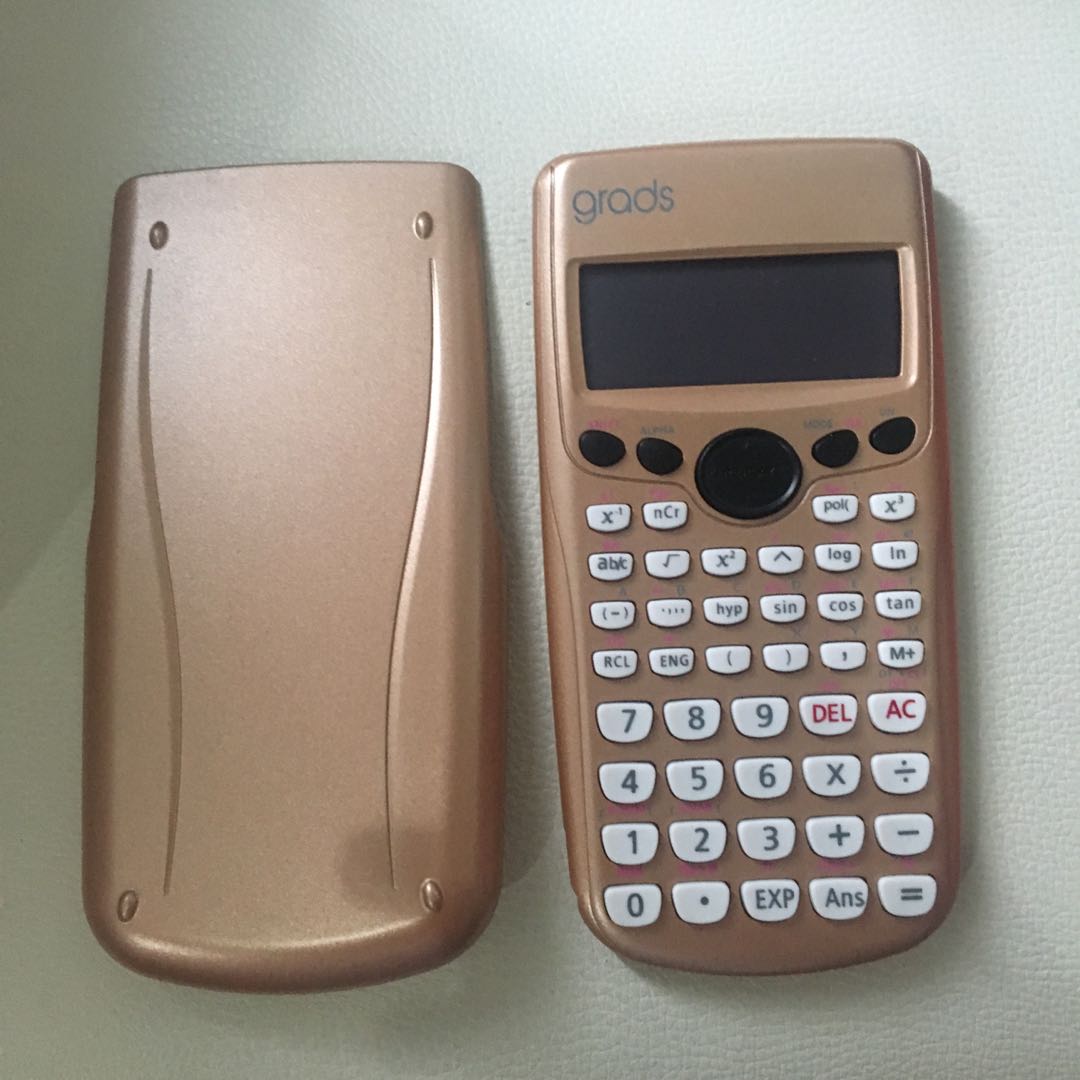 Rose gold scientific calculator