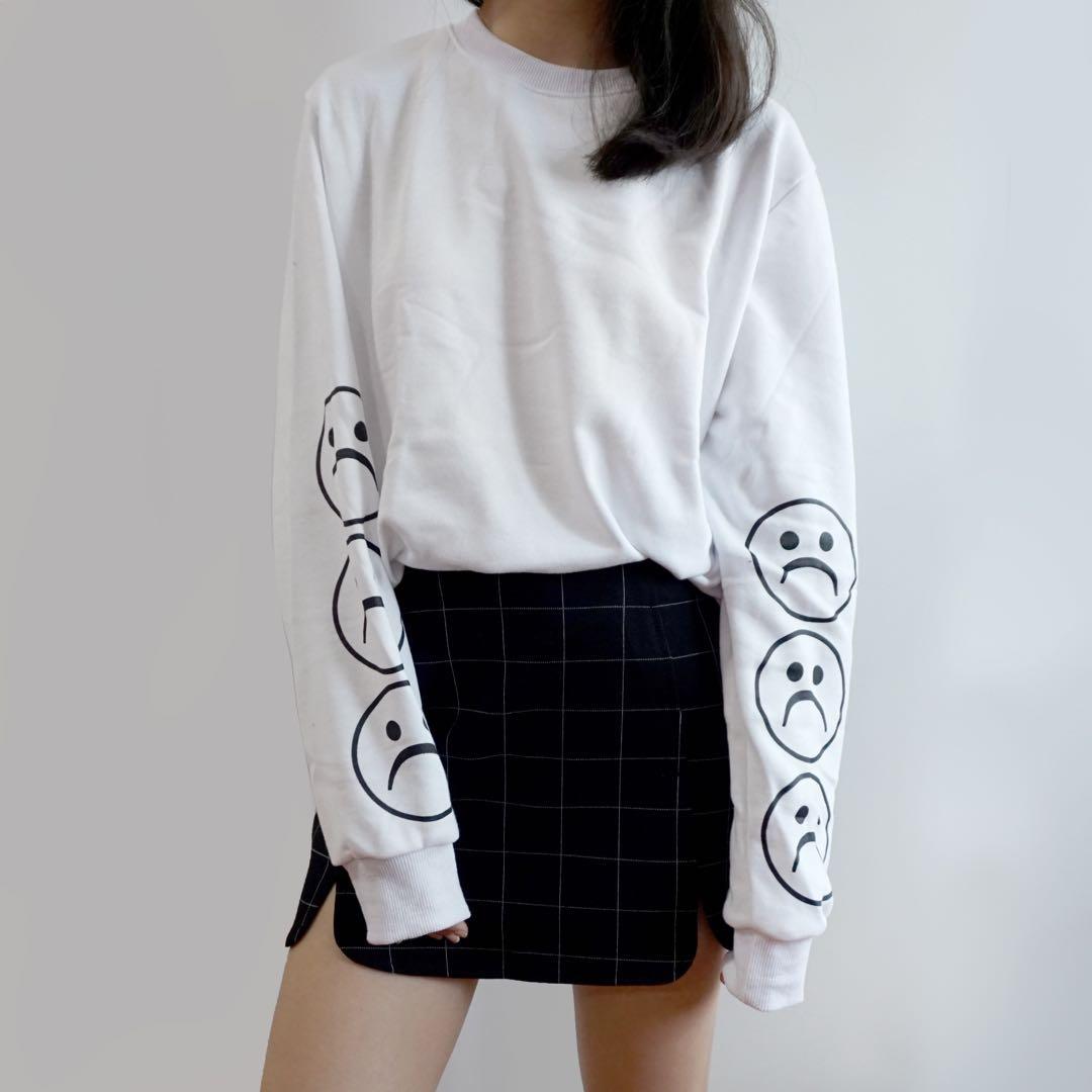 sad face sweater