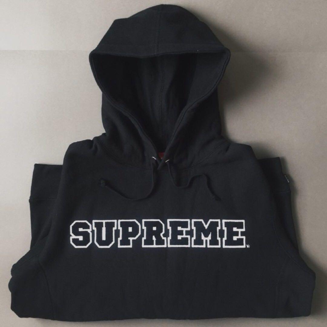 cord collegiate logo hooded sweatshirt