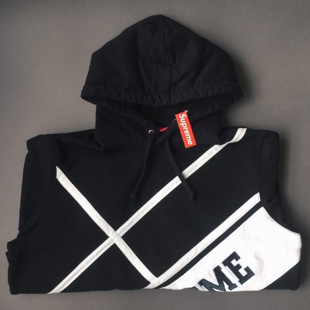 diagonal supreme hoodie