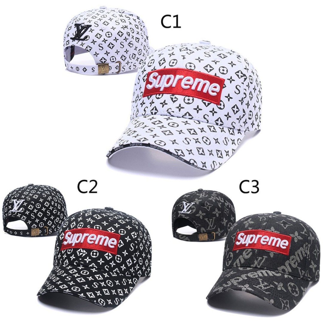 supreme red man hat