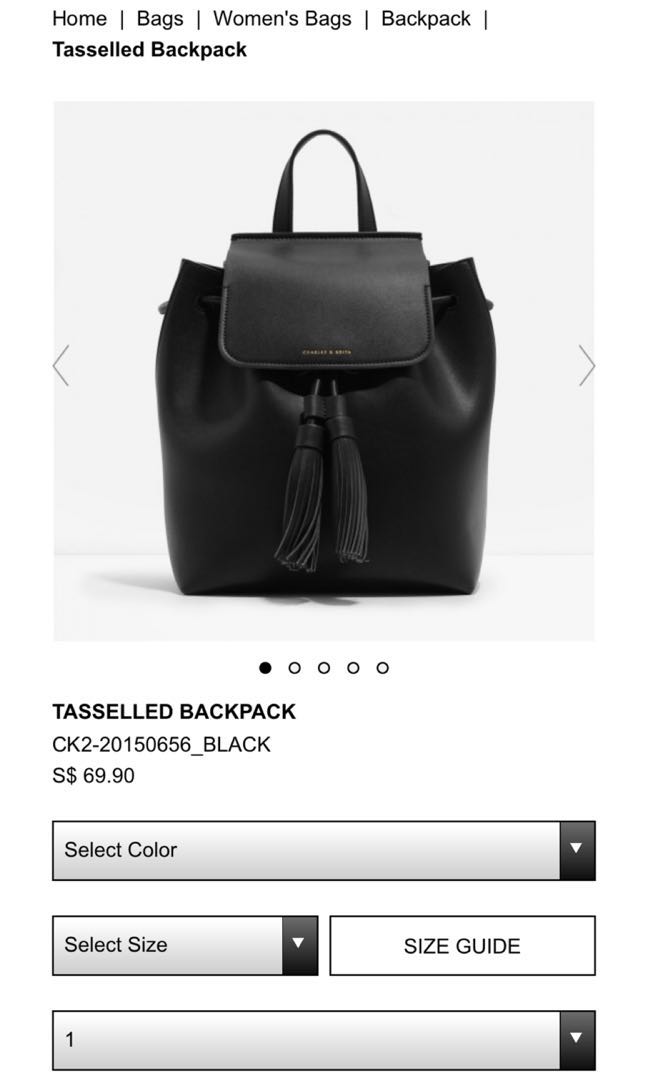 tasselled backpack