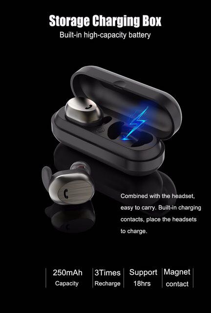 WK BD800 TWS Wireless Bluetooth Headset 