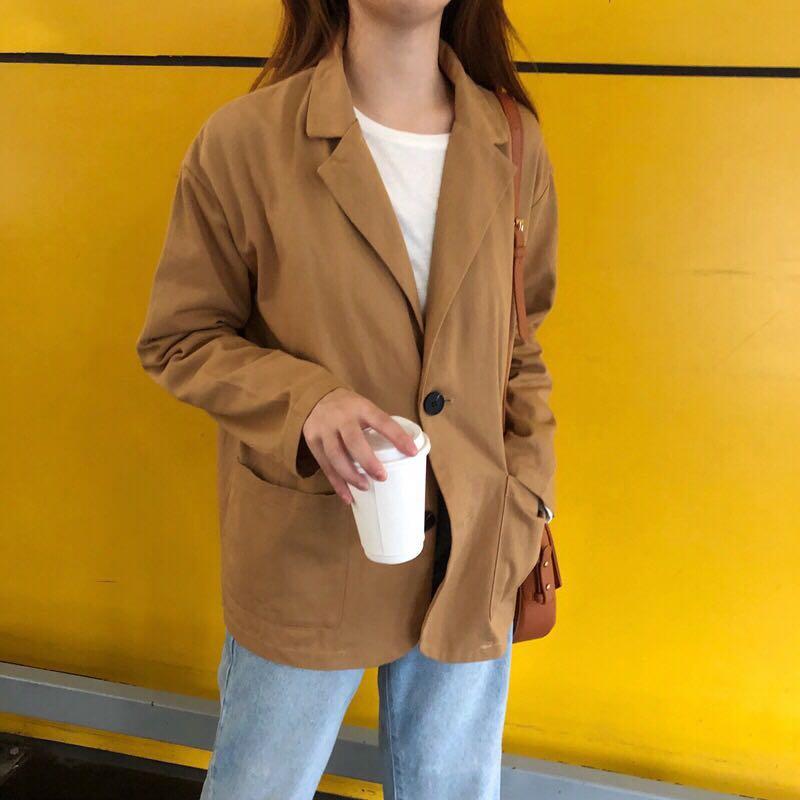 Loose blazer womens Clearance