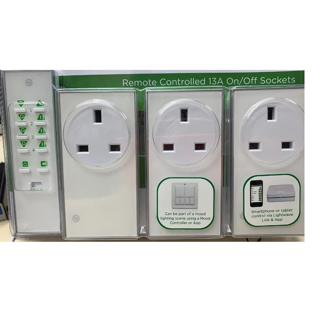 遙控開關插座 Remote Control Socket, 家庭電器, 轉插器及插頭 - Carousell