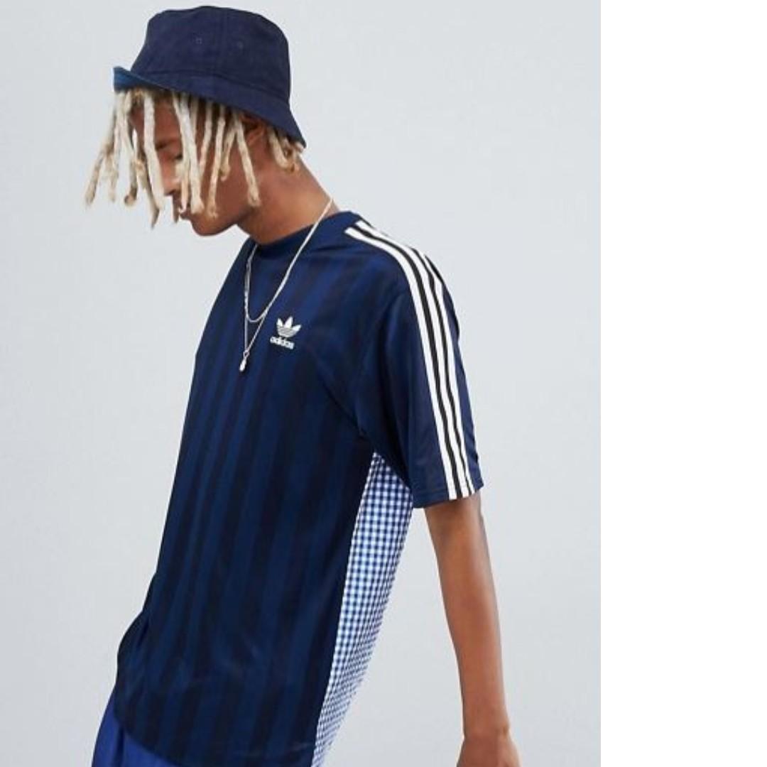 adidas t shirt with logo on back