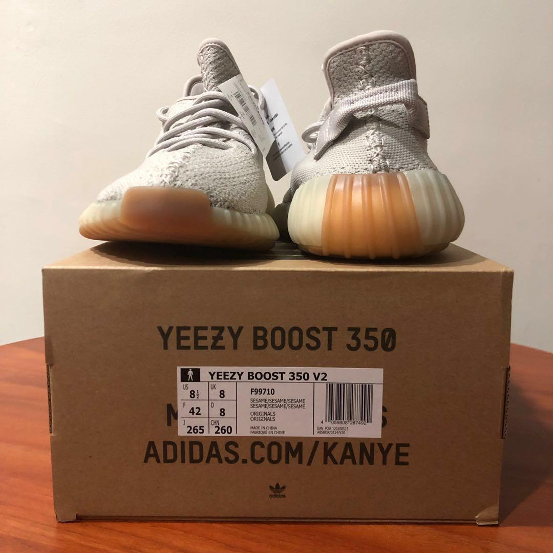 yeezy boost 350 v2 sesame box