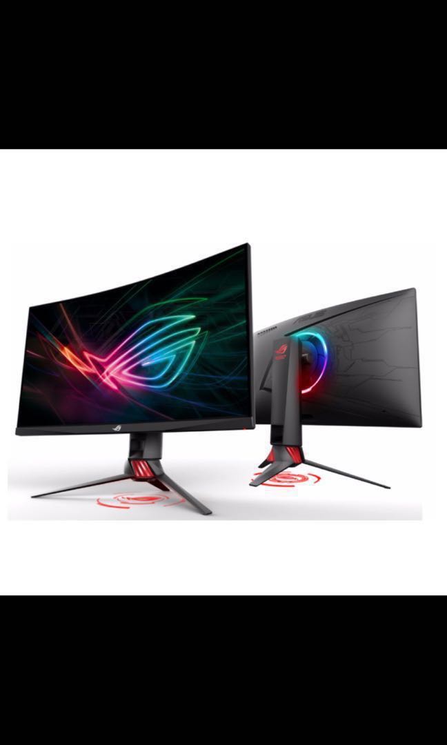 Asus Rog Strix Xg27vq 27inch Curved 144hz Gaming Monitor Electronics Computer Parts Accessories On Carousell