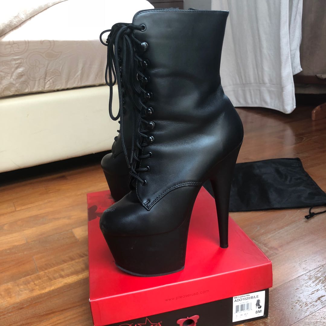 pleaser 7 inch boots