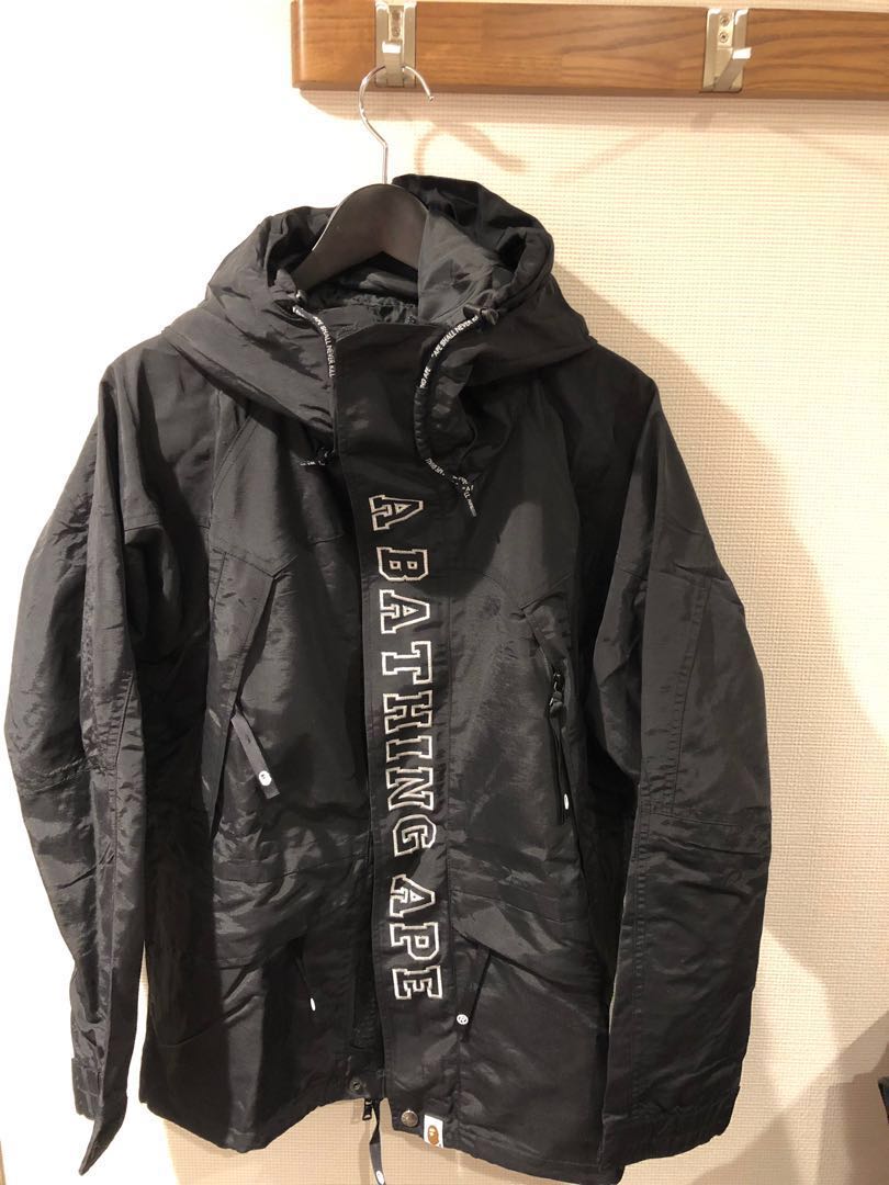 Bape happy new clearance year snowboard jacket black