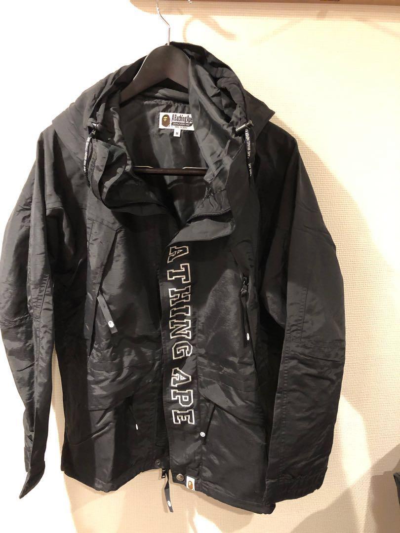 Bape happy new shop year snowboard jacket black