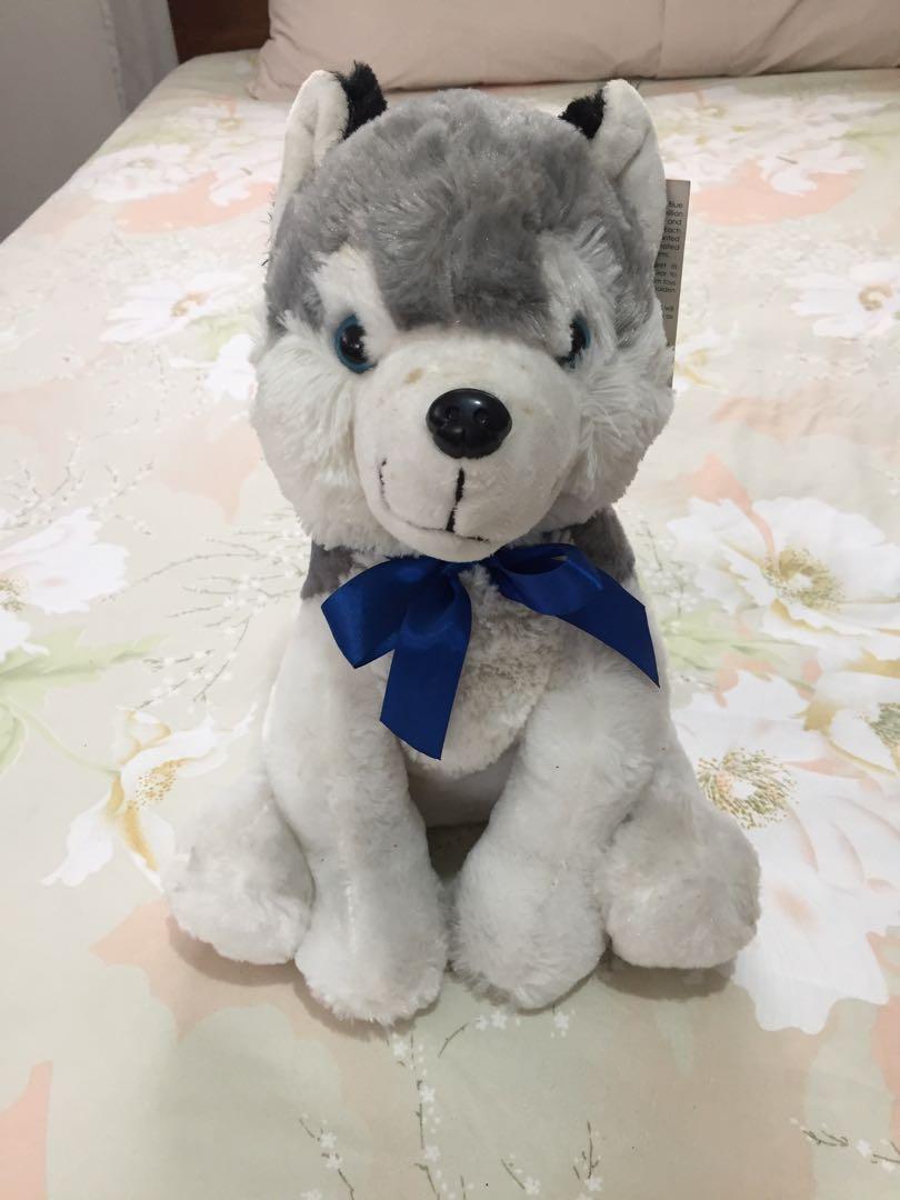 Blue magic siberian husky hotsell stuffed toy