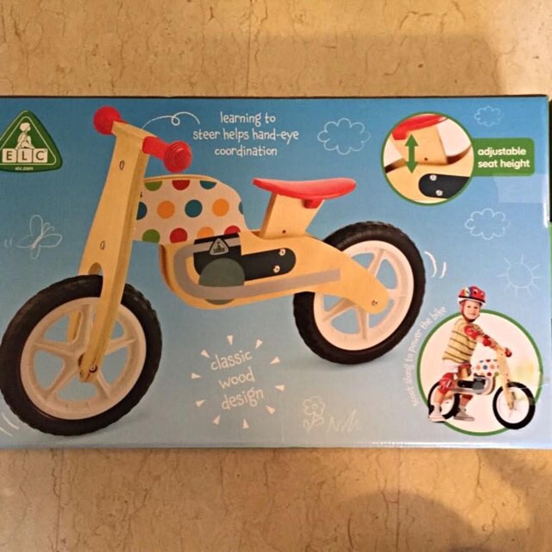 Elc wooden balance sale bike