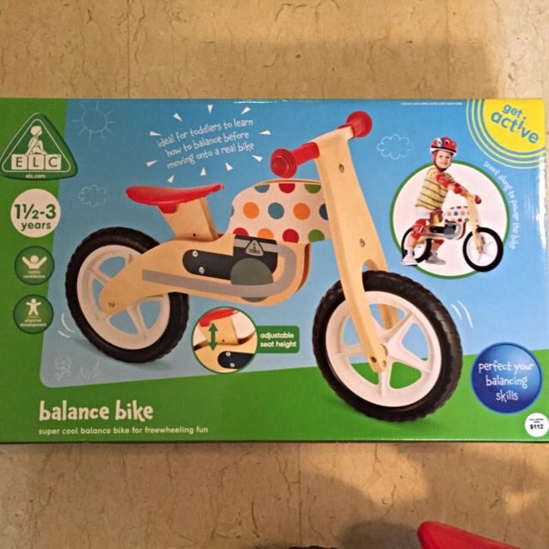 Elc wooden balance bike top
