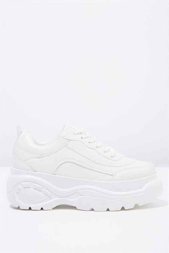 chunky branded trainers