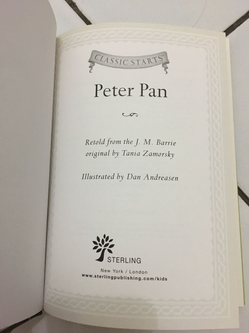 Cerita Peterpan Dalam Bahasa Inggris
