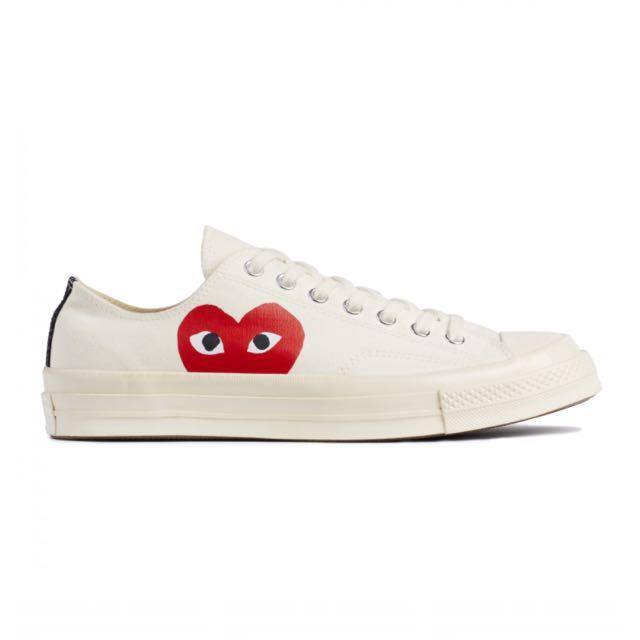 CDG PLAY X CONVERSE SHOES Men s Fashion Footwear Sneakers on Carousell