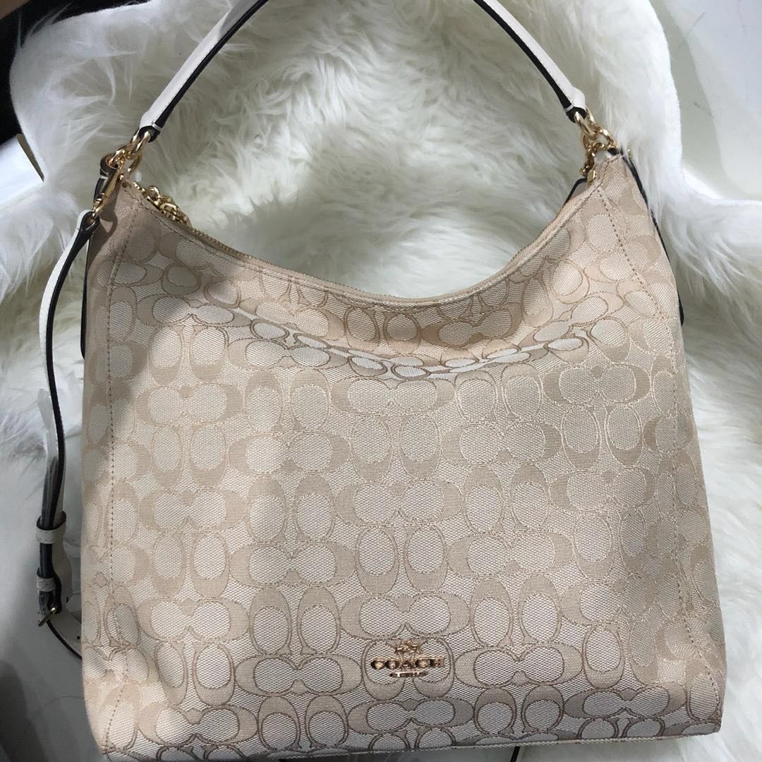 Coach outline hotsell signature celeste hobo